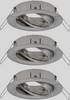 Paulmann 92485 EBL Choose Recess-mount bracket 3-piece set 10 W Iron (brushed)
