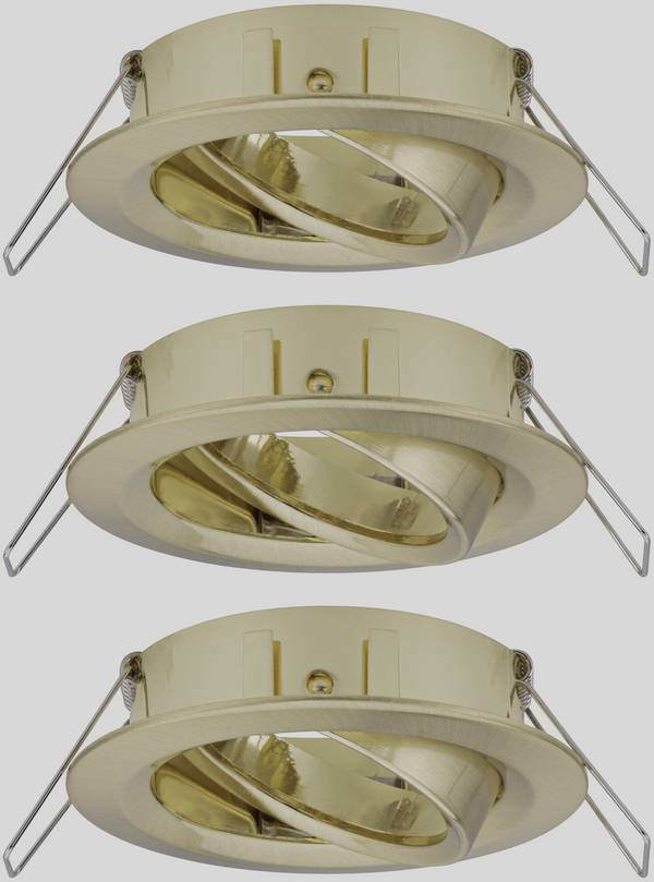 Paulmann 92489 EBL Choose Recess-mount bracket 3-piece set 10 W Brass (brushed)