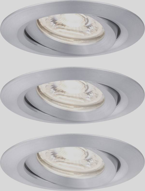 Paulmann 92975 EBL Nova mini Plus Coin LED recessed light 3-piece set LED module 4.20 W Aluminium