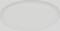 Oval, white ceiling light with no discernible details or texture, against a grey background.