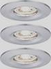 Paulmann 94303 EBL Nova mini Coin LED recessed light 3-piece set LED (monochrome) 4 W Chrome
