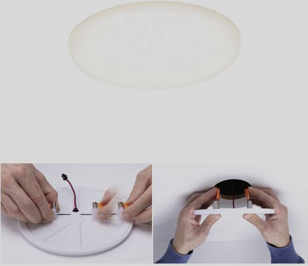 Paulmann 92388 EB Panel Veluna VariFit LED recessed light   LED (monochrome) Built-in LED 10 W Satin