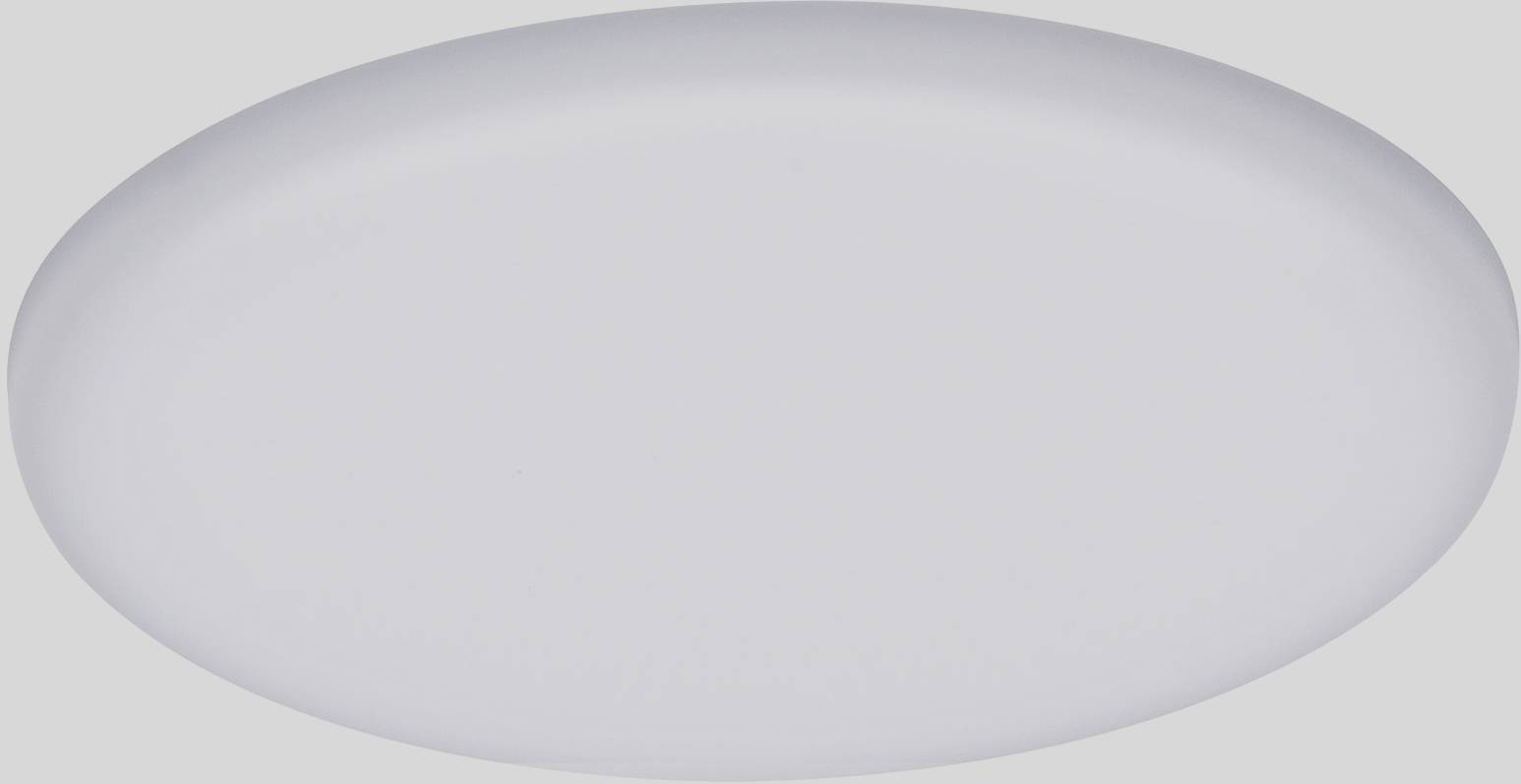 A flat, round, white ceiling light without visible details or structure. Ideal for contemporary interiors.