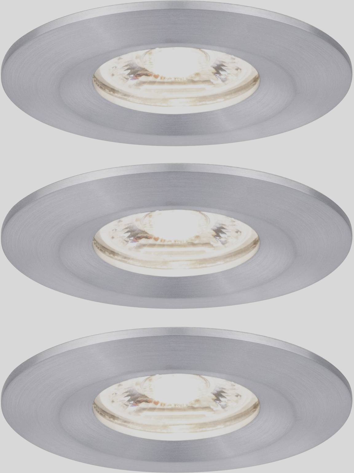 Paulmann 94305 EBL Nova mini Coin LED recessed light 3-piece set LED (monochrome) 4 W Aluminium