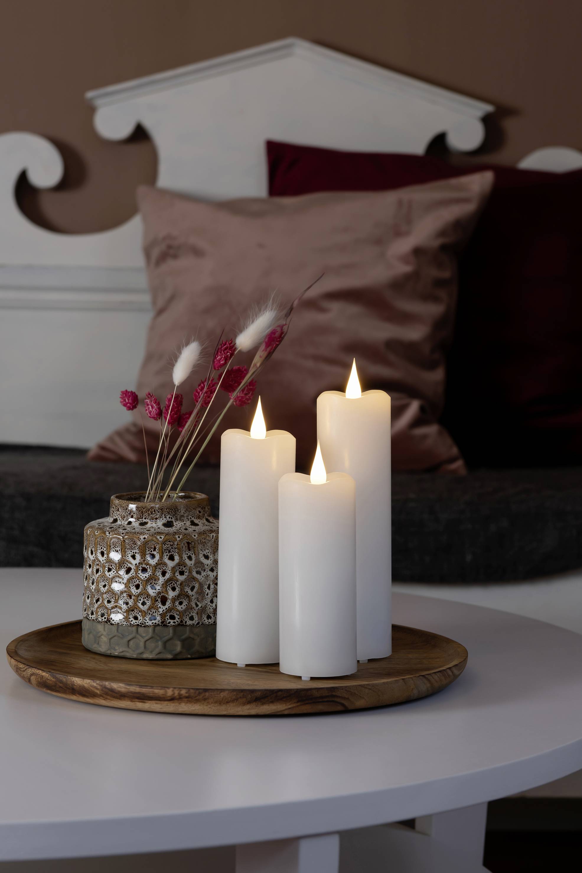 Konstsmide 1828-100 LED wax candle White Warm white (W x H) 5 cm x 15.2 cm Timer, incl. switch-2