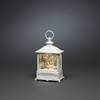 Konstsmide 4395-200 LED lantern Santa flying over a village Warm white LED (monochrome) White water-filled, Timer, snow-covered, incl. switch