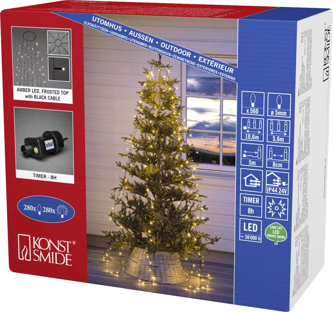 Konstsmide 6399-810 LED Christmas tree chain lights Outside EEC: E (A 