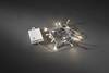 Konstsmide 3724-103 Holiday lights (mini) Outside battery-powered No. of bulbs 20 LED (monochrome) Warm white Illuminated length: 1.9 m Timer, incl. switch, incl. twilight sensor