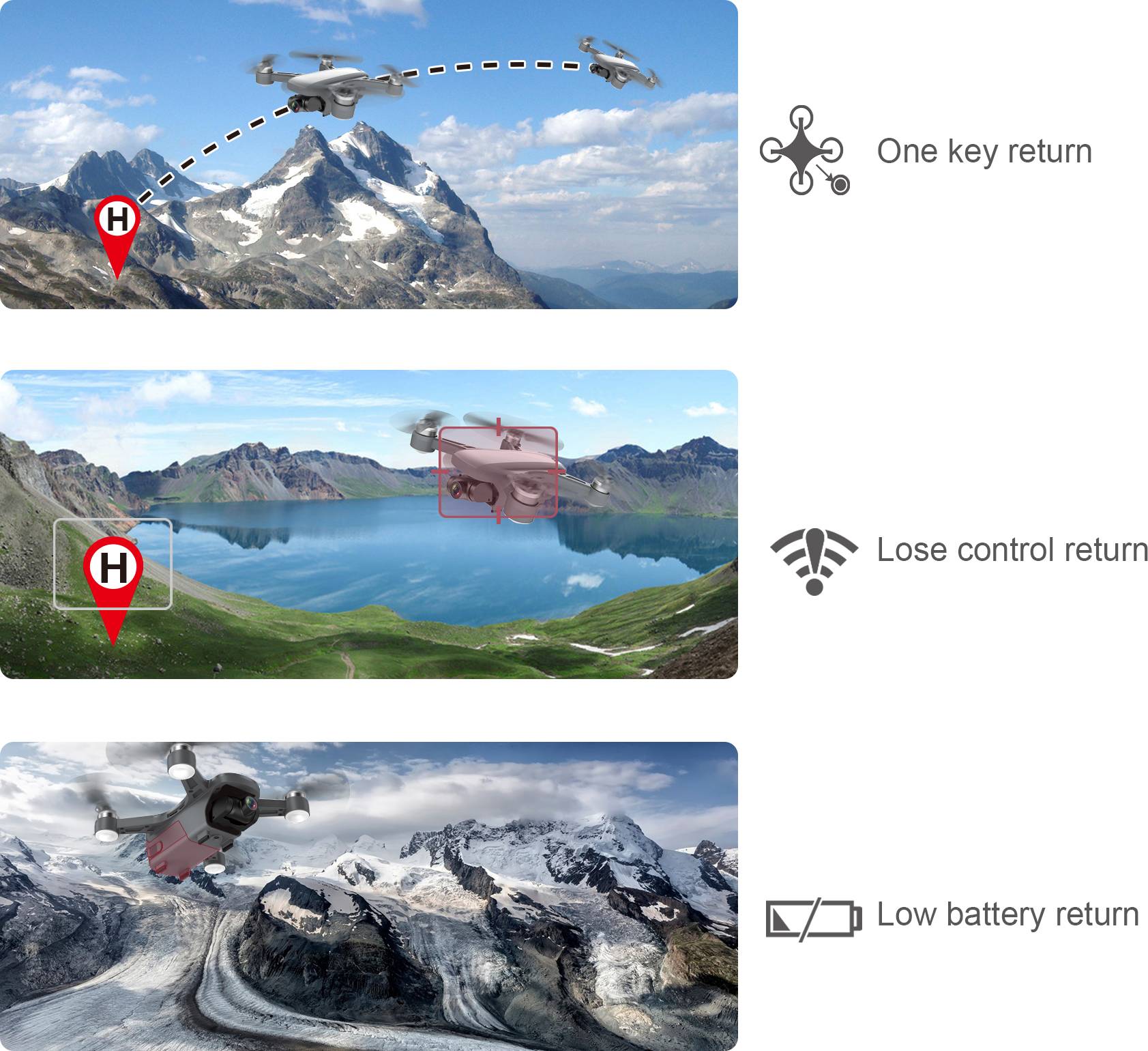 Reely GPS Drone GeNii Mini RtF White grey-13