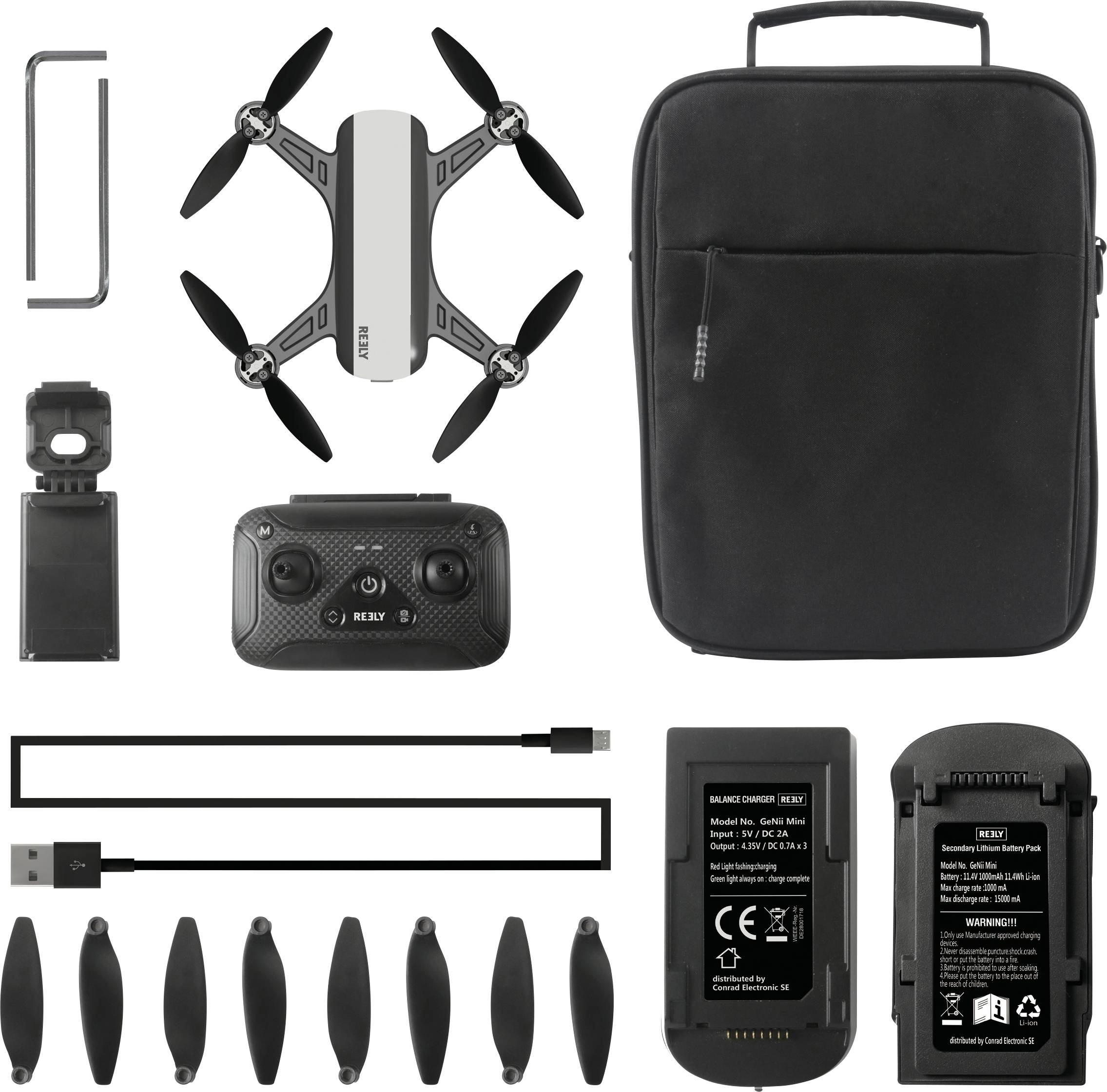 Reely GPS Drone GeNii Mini RtF White grey-16