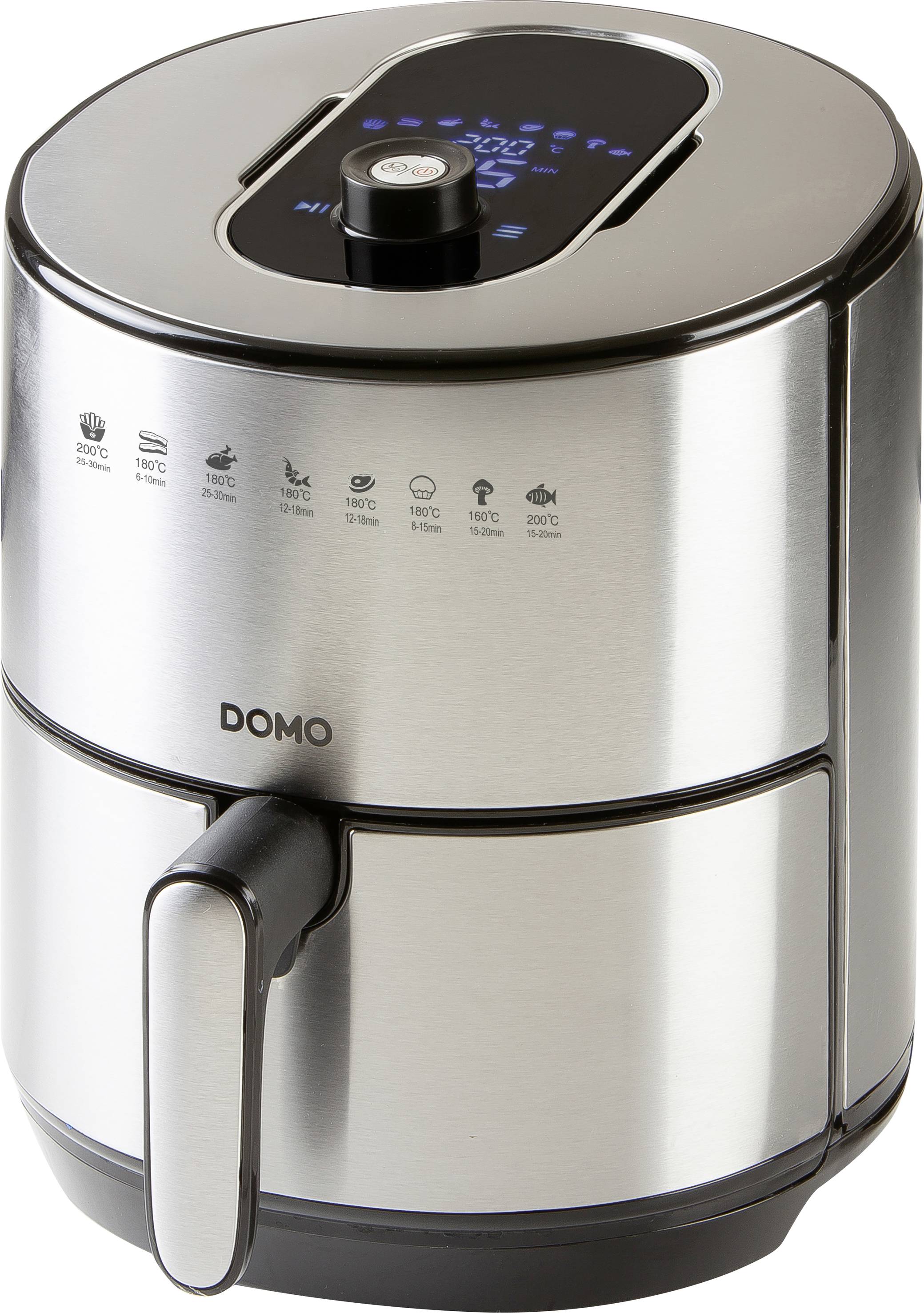 DOMO Deli-Freyer XL Deep fryer fuction, with display, touch housing, coating, Overheat protection |