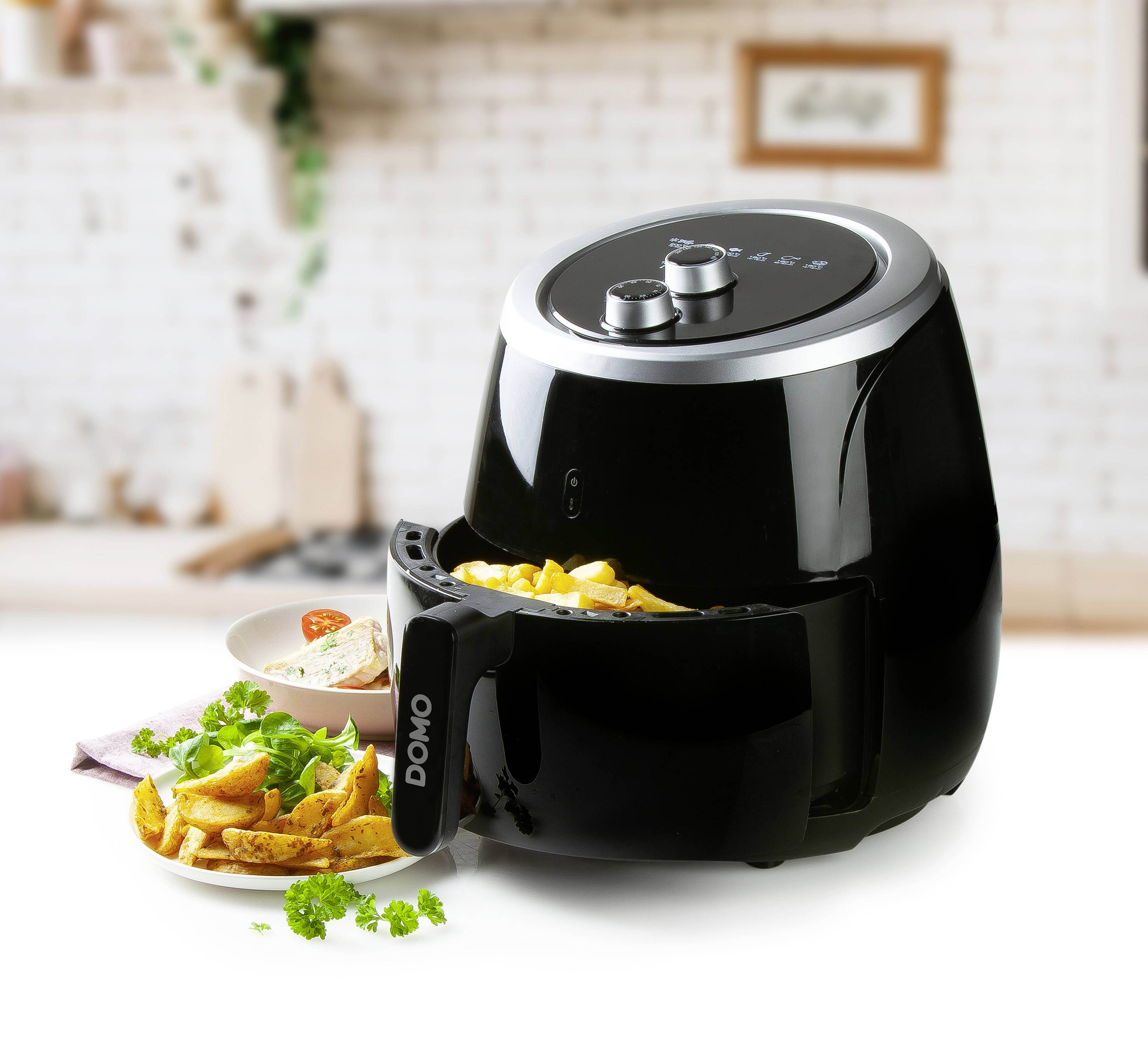 Svare Gå op og ned Fundament DOMO Deli-Freyer XXL Deep fryer Timer fuction, with display, Cool touch  housing, Non-stick coating, Overheat protection | Conrad.com