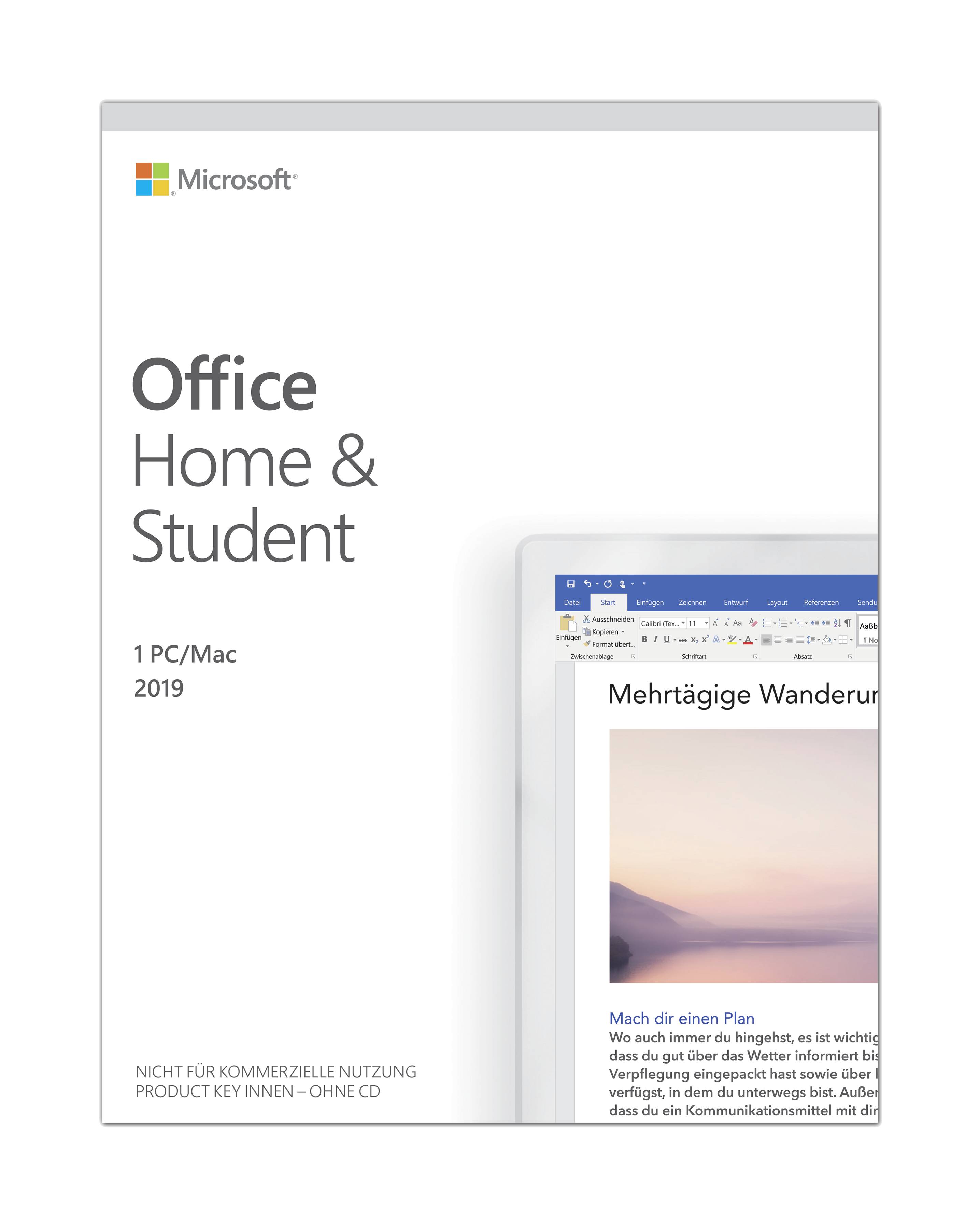 Microsoft Home and Student 2019 Full version, 1 licence Windows, Mac OS  Office package 