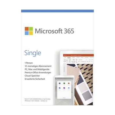 Microsoft 365 Single Box P8 Full version, 1 licence Windows, Mac OS, Android, iOS Office package
