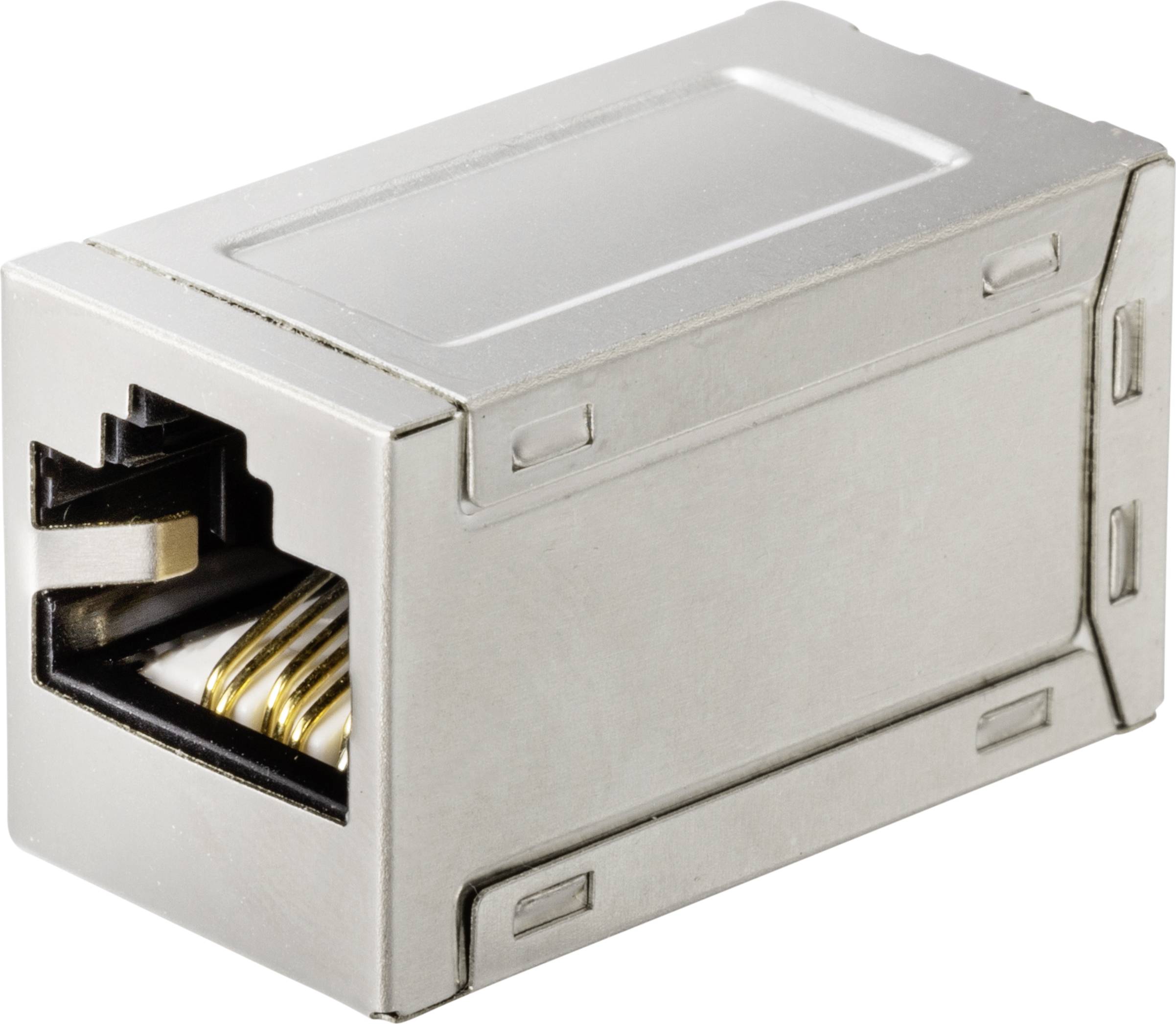 Renkforce RJ45 Networks Adapter CAT 6 [1x RJ45 socket - 1x RJ45 socket] Metal