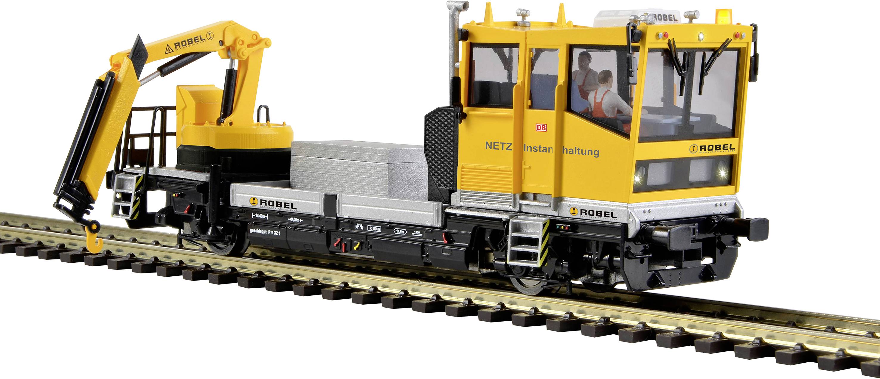 Image of Viessmann Modelltechnik 2620 H0 ROBEL Track car 54.22 DB Network with motorized moving crane, function model for 2L