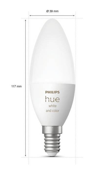 Philips LED LED light bulb 72633100 EEC: G (A - G) White & Color Ambiance E14 5.3 W Warm white, Neutral white, Daylight -1