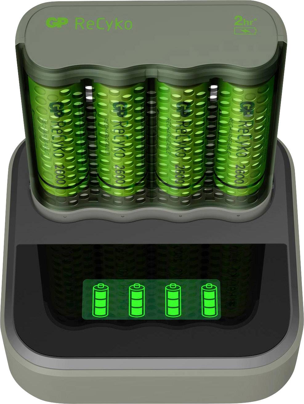 GP GPRCKCHM451D493 Charger for cylindrical cells NiMH AAA , AA-4