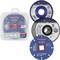 'Three Bosch Pro saw blades with various cutting materials and sizes, packaged and unpackaged, suitable for different applications.'