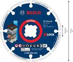 Bosch Accessories 2608900532 X-LOCK Diamond cutting disc Diameter 115 mm Bore diameter 22.23 mm Metal 1 pc(s)