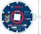 Grinding disc with 'X-LOCK' system by Bosch for multi-material use, 125 mm diameter, maximum speed 12,250 rpm.