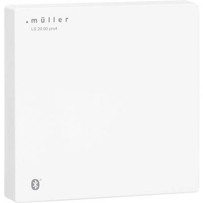 A rectangular, white device by 'müller' with the inscription 'LS 20.00 pro4' and a Bluetooth symbol in the bottom left corner.