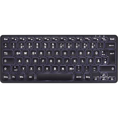 Perixx PERIBOARD-732 DE Keyboard German, QWERTZ Black Rechargeable