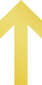 Durable 104804 Floor marking form Arrow, removable Yellow 10 pc(s) (W x H) 100 mm x 200 mm