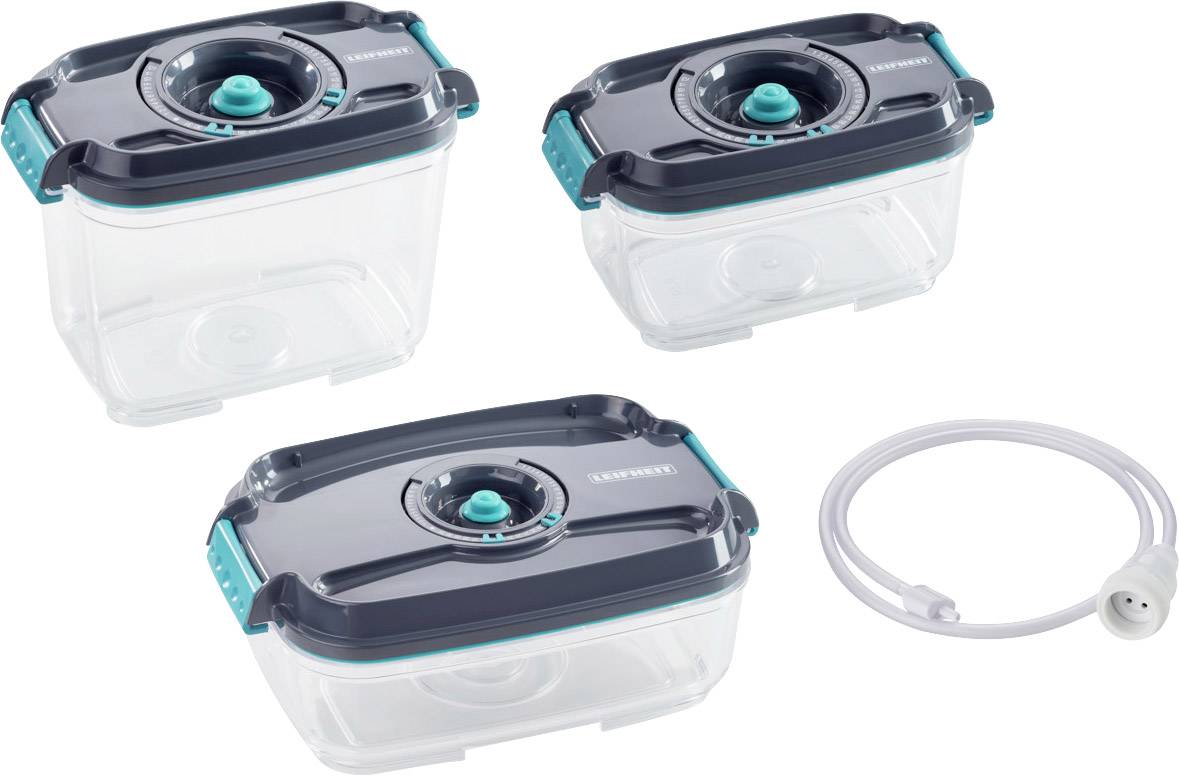 Leifheit 3233 3233 Vacuum container Anthracite, Turquoise, Transparent
