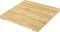 Light bamboo wooden chopping board with a smooth surface and rounded corners, suitable for cutting food.