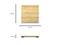Digital Wooden Scales, square, measuring 30 cm x 30 cm x 3.3 cm. Displays weight on a numerical display at the top.