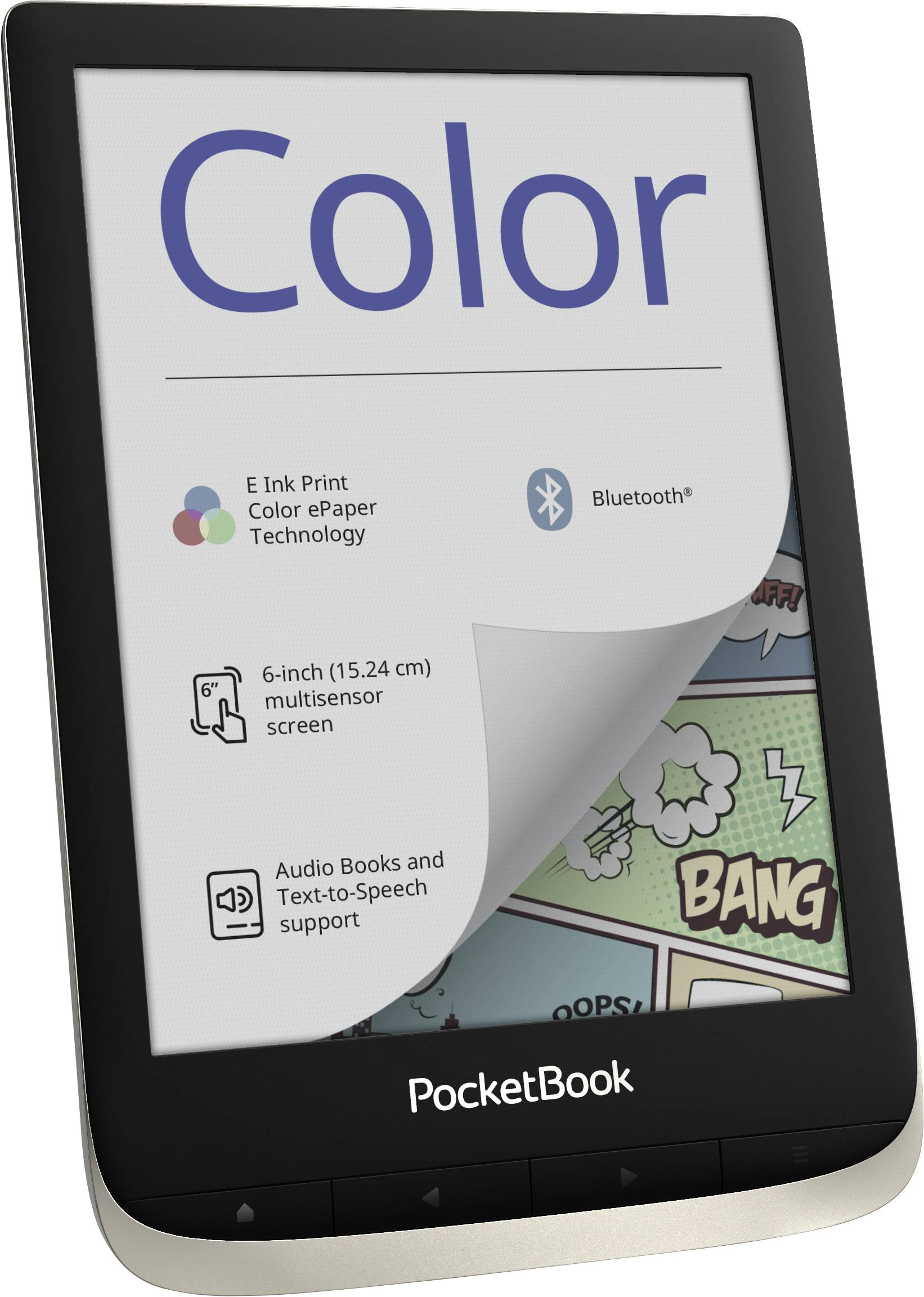 PocketBook Color moon silver eBook reader 15.2 cm (6 inch) Moon