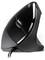 Vertical ergonomic mouse in black with cable, designed for comfortable hand positioning and reduced strain during prolonged use.