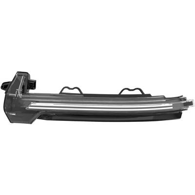 Slender, curved LED light module viewed from the side, with a transparent cover and integrated mounting clips.