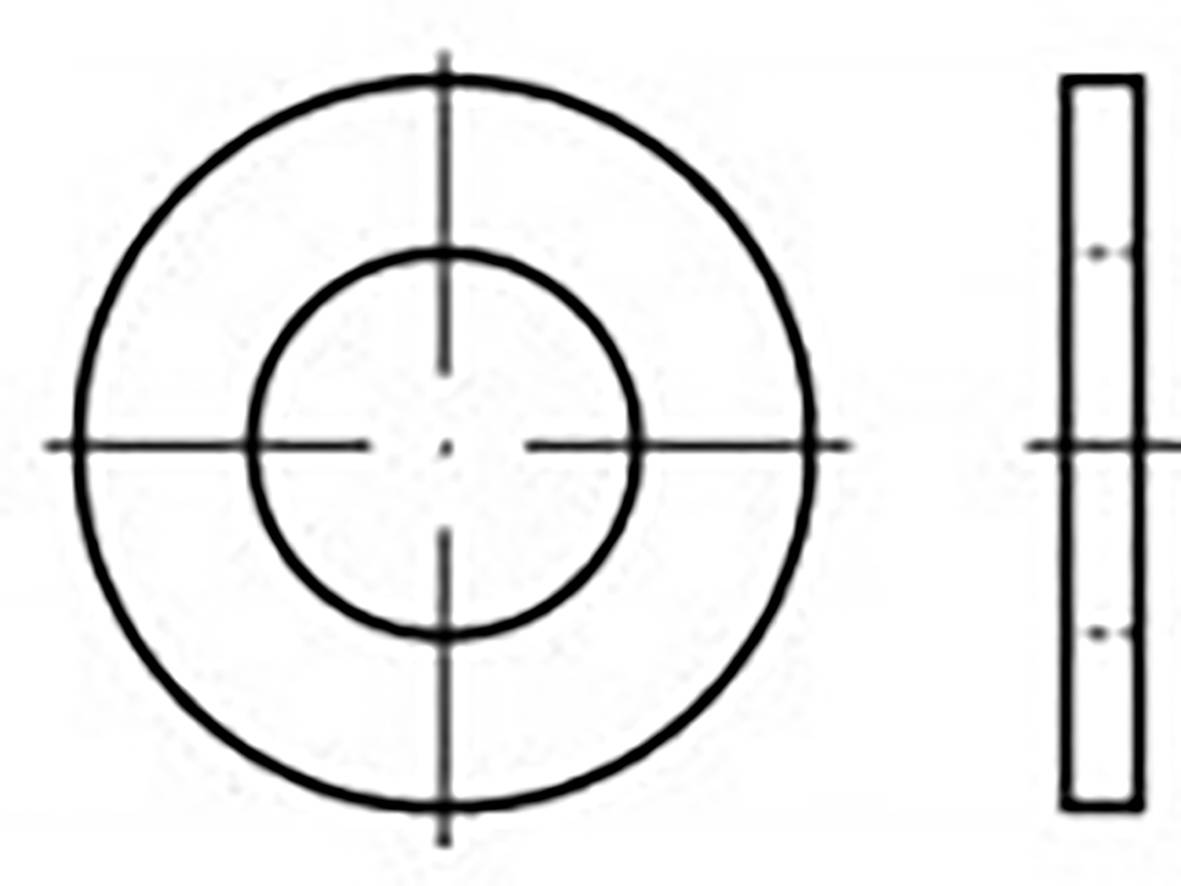 Washer 3.2 mm 7 mm Plastic 200 pc(s) TOOLCRAFT TO-6853776