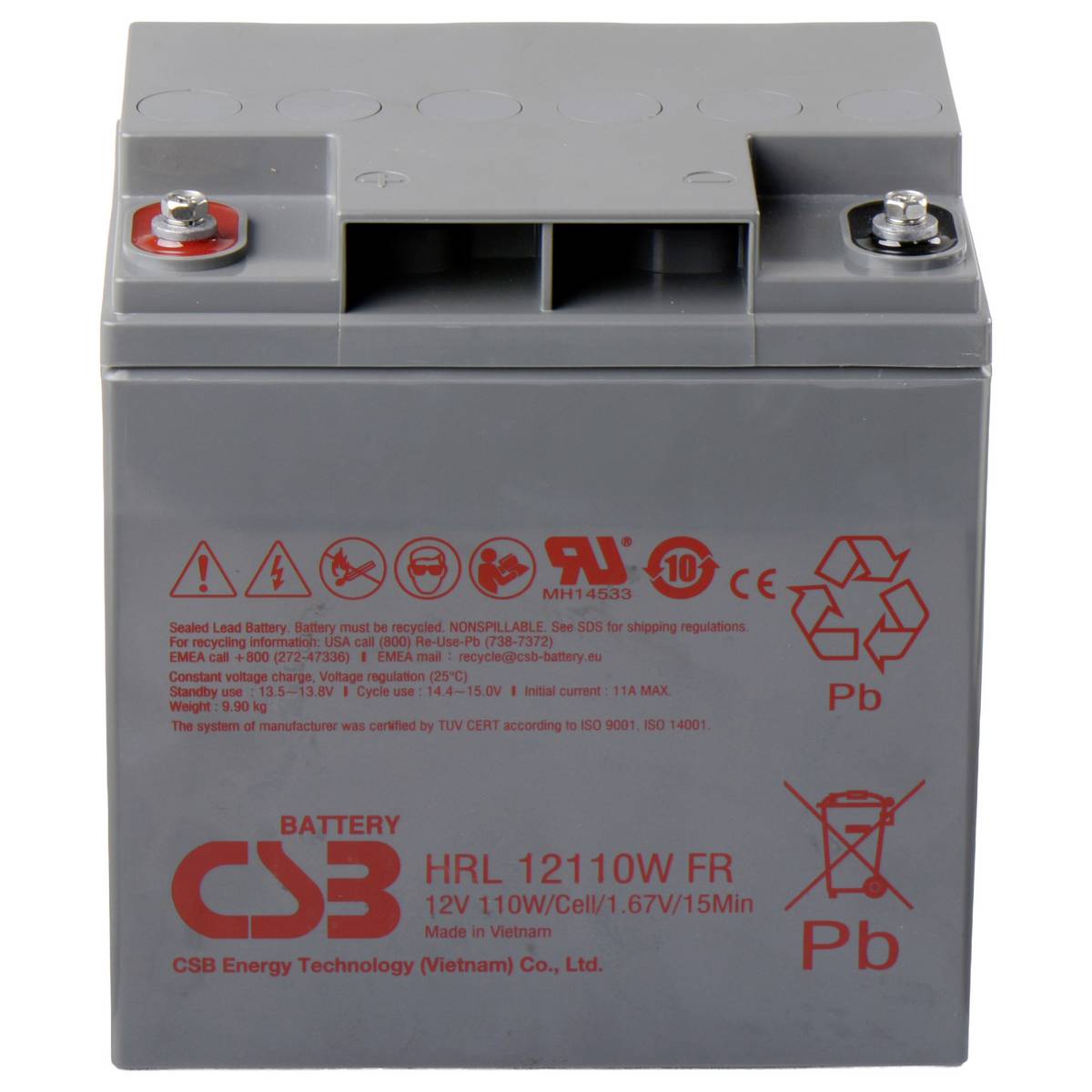 Buy CSB Battery HRL 12110W high-rate longlife HRL12110W-FR VRLA 12 V 28 ...