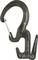 A black carabiner clip with integrated Figure 9 rope-tightening mechanism. Labeled 'Nite Ize' and 'Not for climbing.' Contains rope guide notches.