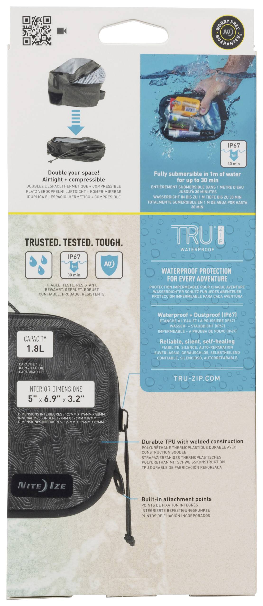 NITE Ize Bag RunOff Gr.S Black NI-ROCS-09-R3-6