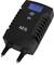 'Black AEG battery charger with a digital display showing 14.9V. Suitable for 8 ampere charging current.'