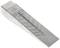 A metal log-splitting wedge with a ribbed surface and angled tip, used for splitting wooden logs.<br><br>Note: The translation is in British English, using terms and phrasing typical of British English speakers.