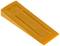 Orange plastic tool with rounded corners and grooves, possibly an aid for positioning or supporting.