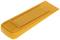 An orange plastic grater with a ridged surface, suitable for grating foods such as garlic or ginger.