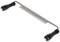 Spokeshave with two black handles, used for working wooden surfaces.