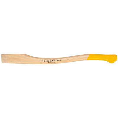 A carpenter's tool, known as a draw knife, with a wooden handle and curved blade, brand name 'Ochsenkopf' on the front of the blade.
