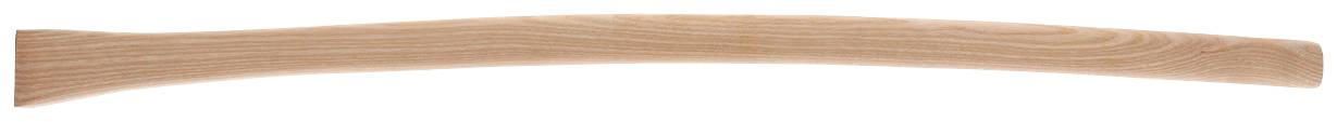 A curved wooden handle, potentially for a tool, with a smooth surface and visible grain.