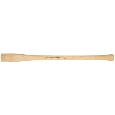 A wooden axe handle with the inscription 'Ochsenkopf by Gedore'.