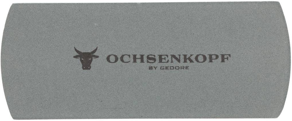 Whetstone with the inscription 'Ochsenkopf by Gedore', used for sharpening tools.