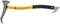 Woodworker's axe with a yellow handle and black rubber grip, 'Ochsenkopf' brand, leaning against a wall.
