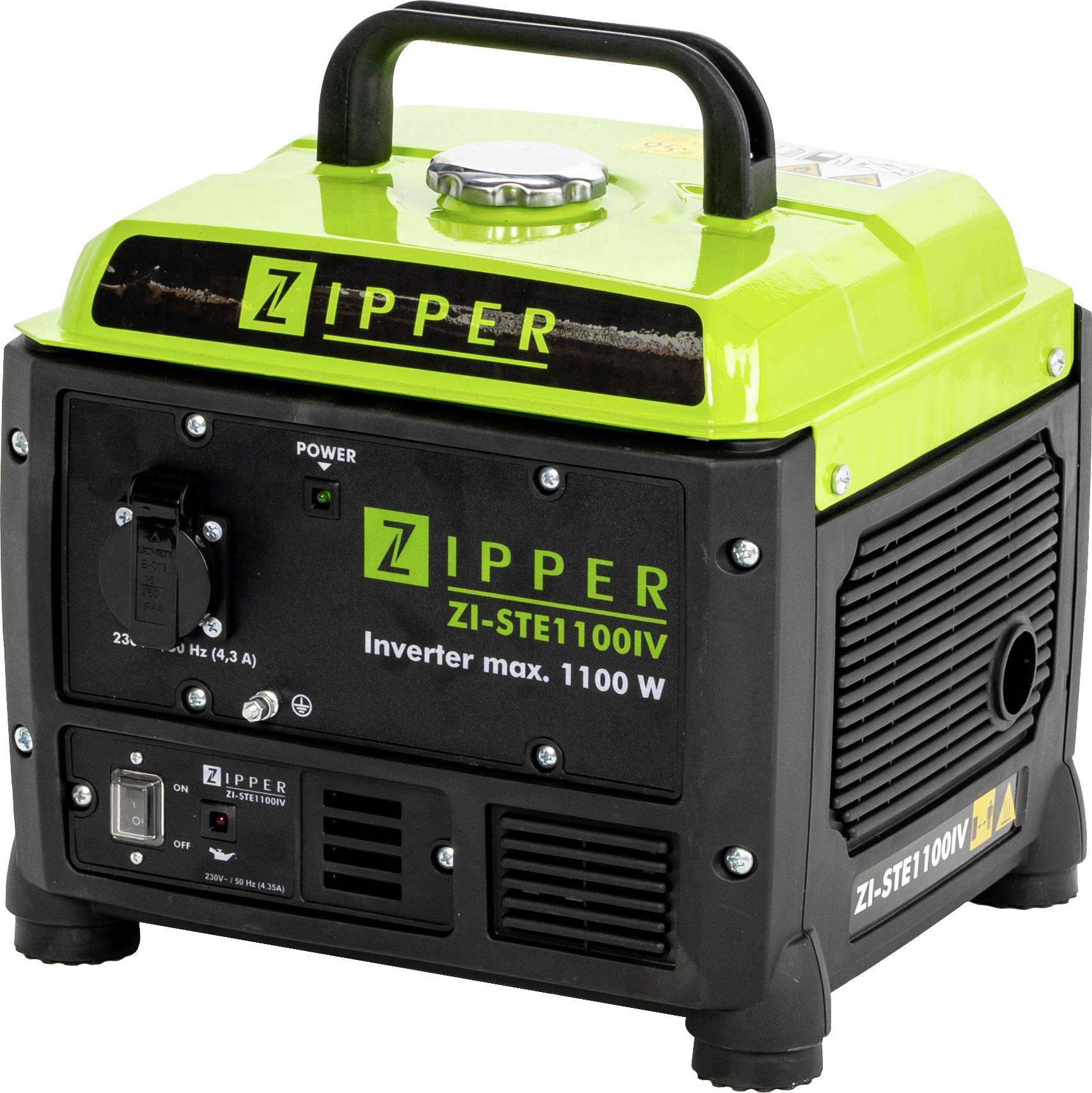 Zipper ZI-STE1100IV Four-stroke Inverter generator 230 V 12.8 kg 1100 W