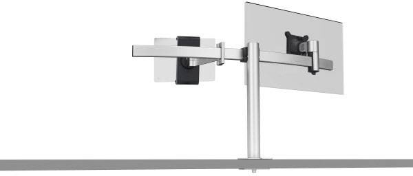 Durable Monitor desk mount 508823 1 Display(s) 53,3 cm (21") - 86,4 cm (34") Silver Rotatable, Height-adjustable, Tiltab-3